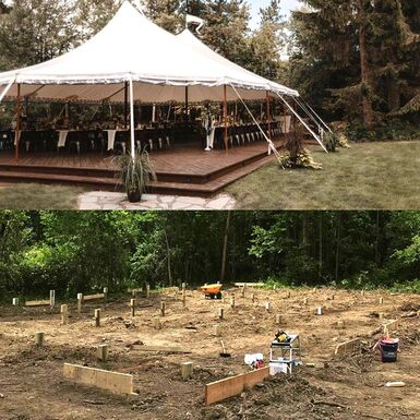 Aster Weddings and Events - Building before and after